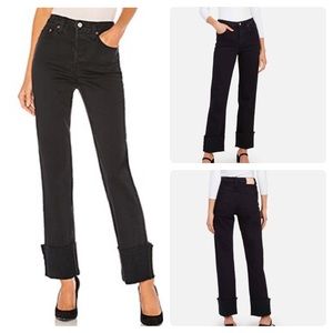 Berit High Rise Cuff Straight Leg Jeans
TRAVE